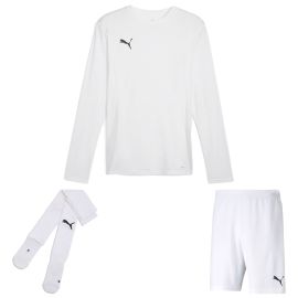 Puma teamGoal Trikotsatz langarm Herren Damen 3-teilig Langarmtrikot Fussballshort Sockenstutzen
