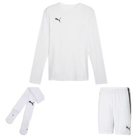 Puma teamGoal Trikotsatz langarm Herren Damen 3-teilig Langarmtrikot Fussballshort Sockenstutzen