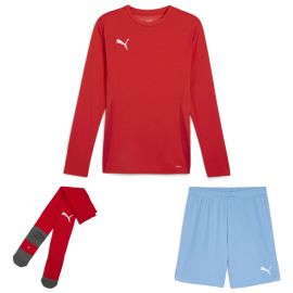 Puma teamGoal Trikotsatz langarm Kinder 3-teilig Langarmtrikot Shorts Core Sockenstutzen