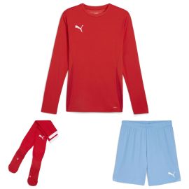 Puma teamGoal Trikotsatz langarm Kinder 3-teilig Langarmtrikot Shorts Sockenstutzen