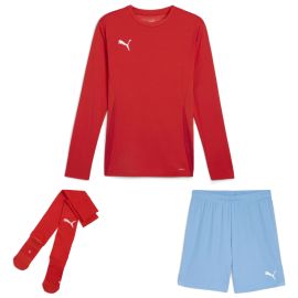 Puma teamGoal Trikotsatz langarm Kinder 3-teilig Langarmtrikot Shorts Sockenstutzen