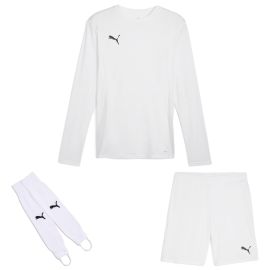 Puma teamGoal Trikotsatz langarm Herren Damen 3-teilig Langarmtrikot Shorts Torwart Stegstutzen Core Stirrup