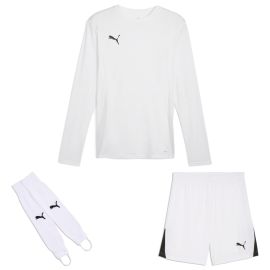 Puma teamGoal Trikotsatz langarm Herren Damen 3-teilig Langarmtrikot Shorts Torwart Stegstutzen Core Stirrup