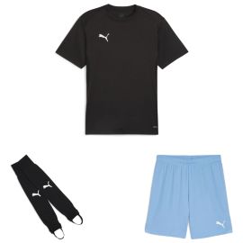 Puma teamGoal Trikotsatz Kinder 3-teilig Fussball Trikot Shorts Torwart Stegstutzen Core Stirrup