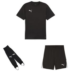 Puma teamGoal Trikotsatz Kinder 3-teilig Fussball Trikot Shorts Torwart Stegstutzen Core Stirrup