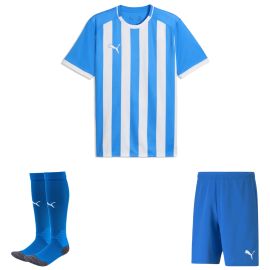 Puma teamLIGA26 Trikotsatz Kinder 3-teilig Trikot Striped Fussballshort Fussballsocken