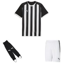 Puma teamLIGA26 Trikotsatz Herren Damen 3-teilig Trikot Striped Fussballshort Torwart Stegstutzen Core Stirrup