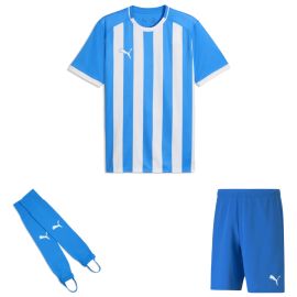 Puma teamLIGA26 Trikotsatz Kinder 3-teilig Trikot Striped Fussballshort Torwart Stegstutzen Core Stirrup