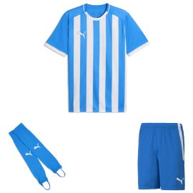Puma teamLIGA26 Trikotsatz Kinder 3-teilig Trikot Striped Fussballshort Torwart Stegstutzen Core Stirrup