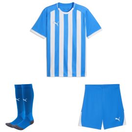 Puma teamLIGA26 Trikotsatz Kinder 3-teilig Trikot Striped Shorts Fussballsocken