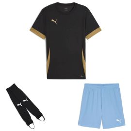 Puma Trikotsatz Kinder 3-teilig Shorts Torwart Stegstutzen Core Stirrup