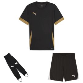Puma Trikotsatz Kinder 3-teilig Shorts Torwart Stegstutzen Core Stirrup
