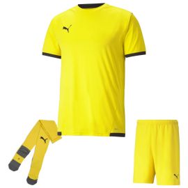 Puma Trikotsatz Team Liga Herren Damen 3-teilig Fussball Trikot Fussballshort Core Sockenstutzen