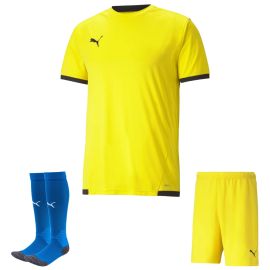 Puma Trikotsatz Team Liga Herren Damen 3-teilig Fussball Trikot Fussballshort Fussballsocken
