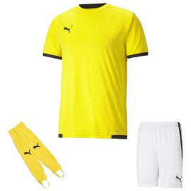 Puma Trikotsatz Team Liga Herren Damen 3-teilig Fussball Trikot Fussballshort Torwart Stegstutzen Core Stirrup