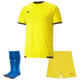 Puma Trikotsatz Team Liga Herren Damen 3-teilig Fussball Trikot Short Fussballsocken