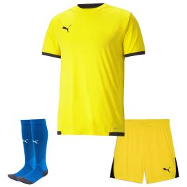 Puma Trikotsatz Team Liga Herren Damen 3-teilig Fussball Trikot Shorts Fussballsocken