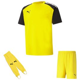Puma Trikotsatz Team Pacer Kinder 3-teilig Fussball Trikot Fussballshort Torwart Stegstutzen Core Stirrup