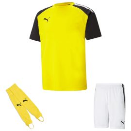 Puma Trikotsatz Team Pacer Kinder 3-teilig Fussball Trikot Fussballshort Torwart Stegstutzen Core Stirrup