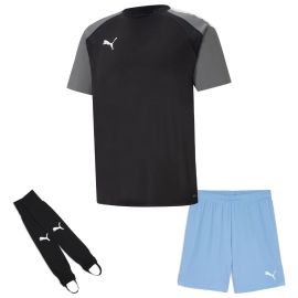 Puma Trikotsatz Team Pacer Kinder 3-teilig Fussball Trikot Shorts Torwart Stegstutzen Core Stirrup