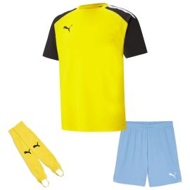 Puma Trikotsatz Team Pacer Kinder 3-teilig Fussball Trikot Shorts Torwart Stegstutzen Core Stirrup