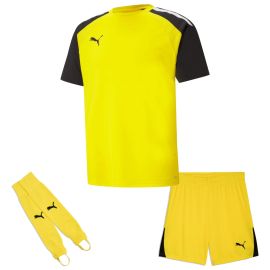 Puma Trikotsatz Team Pacer Kinder 3-teilig Fussball Trikot Shorts Torwart Stegstutzen Core Stirrup