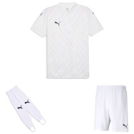 Puma Trikotsatz teamGLORY Herren Damen 3-teilig Fussball Trikot Fussballshort Torwart Stegstutzen Core Stirrup