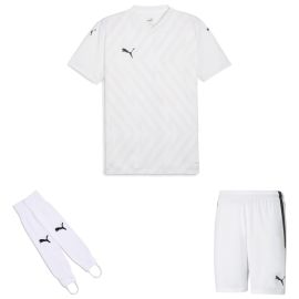 Puma Trikotsatz teamGLORY Herren Damen 3-teilig Fussball Trikot Fussballshort Torwart Stegstutzen Core Stirrup