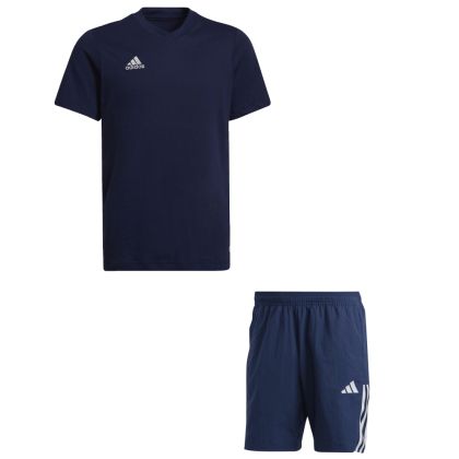 adidas Entrada 22 Fussball Shirt Set Kinder 2 teilig T Shirt