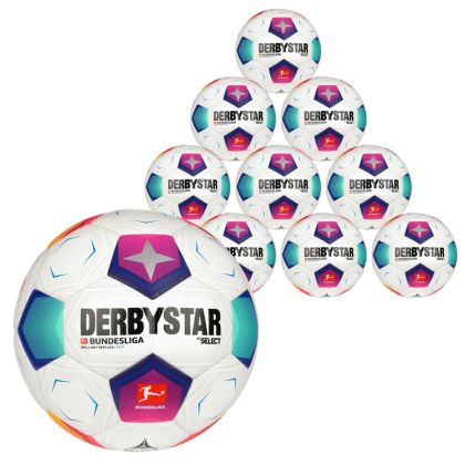 Derbystar 10er Jugend Ballpaket Bundesliga 2023/2024 Brillant Replica Light