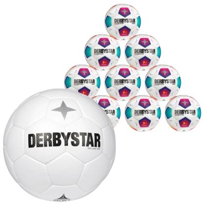 Derbystar Spielball + 10er Ballpaket Bundesliga 2023/2024 Brillant Replica