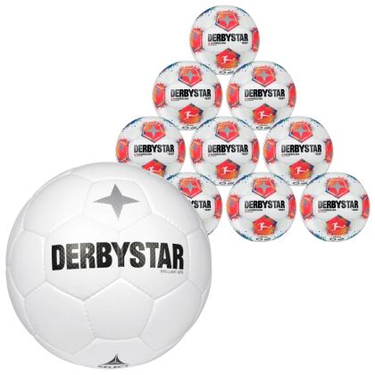 Derbystar Spielball + 10er Ballpaket Bundesliga Brillant Replica v25