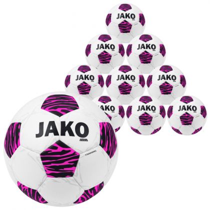 Jako 10er Jugend Ballpaket Animal weiß/pink/schwarz