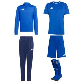 adidas Entrada 26 Fussball Trainingstop Set Kinder 5-teilig Trainingstop Trainingshose Trikot Shorts Sockenstutzen