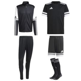 adidas Squadra 25 Fussball Jacken Set Herren Damen 5-teilig Trainingsjacke Trainingshose Fußball Trikot Shorts Sockenstutzen