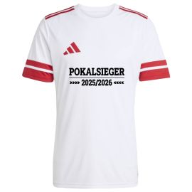 adidas Squadra 25 Pokalsiegershirt Schriftzug 2025/2026 Herren Damen Fußball Trikot