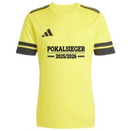 adidas Squadra 25 Pokalsiegershirt Schriftzug 2025/2026 Kinder Fußball Trikot