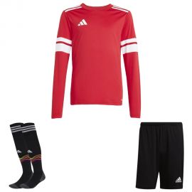 adidas Squadra 25 Trikotsatz langarm Herren Damen 3-teilig Langarm Fußball Trikot Fussballshort