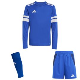 adidas Squadra 25 Trikotsatz langarm Kinder 3-teilig Langarm Fußball Trikot Shorts Competition Match Sleeve Stutzen