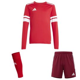 adidas Squadra 25 Trikotsatz langarm Herren Damen 3-teilig Langarm Fußball Trikot Shorts Sleeve Stutzen