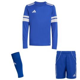 adidas Squadra 25 Trikotsatz langarm Kinder 3-teilig Langarm Fußball Trikot Shorts Sleeve Stutzen