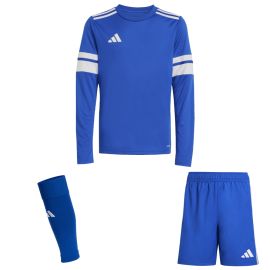 adidas Squadra 25 Trikotsatz langarm Kinder 3-teilig Langarm Fußball Trikot Shorts Sleeve Stutzen