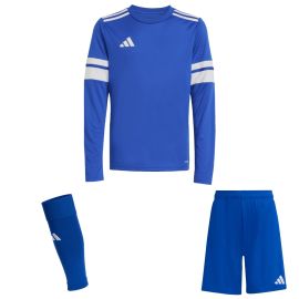 adidas Squadra 25 Trikotsatz langarm Kinder 3-teilig Langarm Fußball Trikot Shorts Sleeve Stutzen