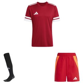 adidas Squadra 25 Trikotsatz Herren Damen 3-teilig Fußball Trikot Shorts Competition Match Sockenstutzen