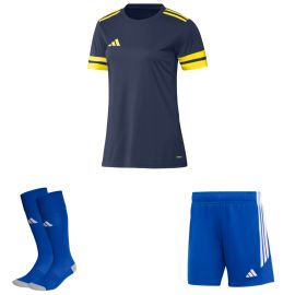 adidas Squadra 25 Trikotsatz Damen 3-teilig Fußball Trikot Shorts Sockenstutzen