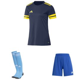 adidas Squadra 25 Trikotsatz Damen 3-teilig Fußball Trikot Shorts Torwart Sockenstutzen