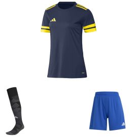 adidas Squadra 25 Trikotsatz Damen 3-teilig Fußball Trikot Shorts Torwart Sockenstutzen