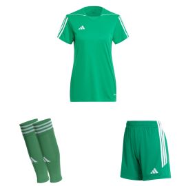 adidas Tiro 23 League Trikotsatz Damen 3-teilig Fussball Trikot Shorts Sleeve Stutzen