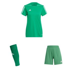 adidas Tiro 23 League Trikotsatz Damen 3-teilig Fussball Trikot Shorts Sleeve Stutzen