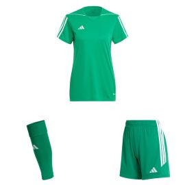 adidas Tiro 23 League Trikotsatz Damen 3-teilig Fussball Trikot Shorts Sleeve Stutzen
